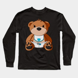 Baby Boy Teddy Bear Long Sleeve T-Shirt